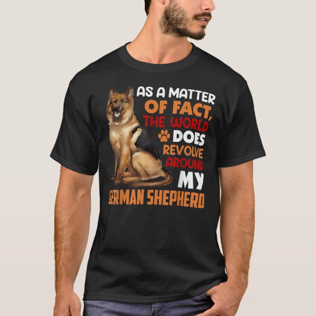 Den tyska shepherd är min German shepard-världssch T Shirt (Framsida)