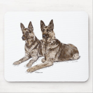 Den tyska Shepherd Hundar Musmatta