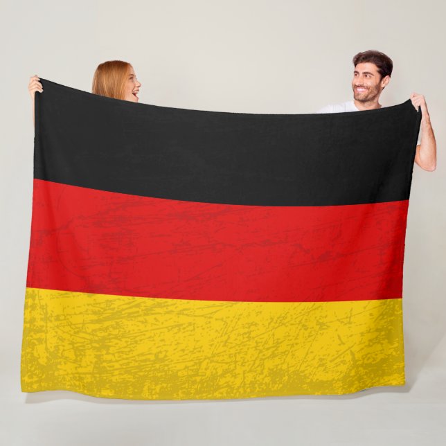 Den Tysklanda Flagga - Ett tyskt kulturarvskonster Fleecefilt (På plats)