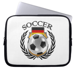 Den tysklanda fläkten för fotboll 2016 utrustar laptop fodral