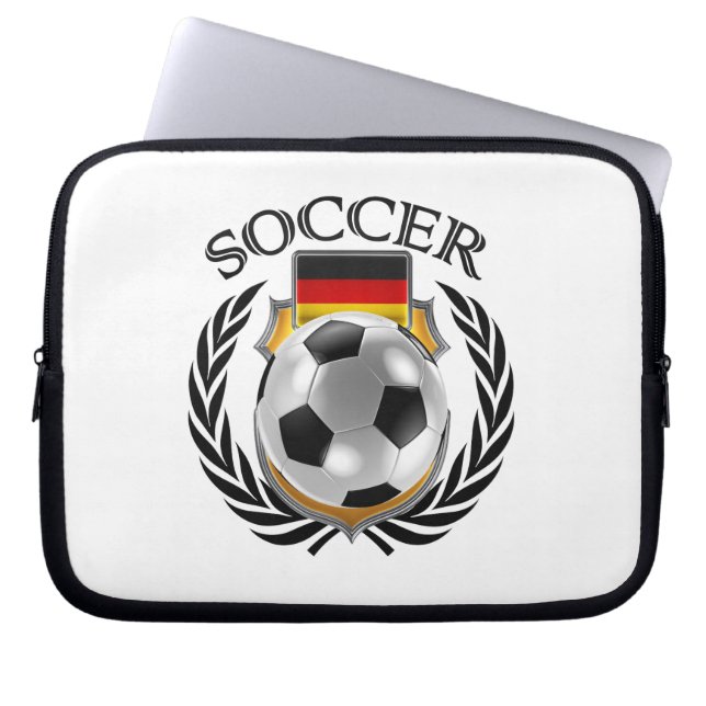 Den tysklanda fläkten för fotboll 2016 utrustar laptop fodral (Framsidan)