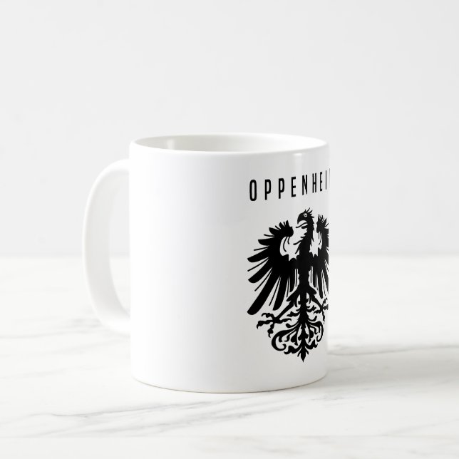 Den Tysklanda symbolen för Oppenheims stadsemblem  Kaffemugg (Framsida vänster)