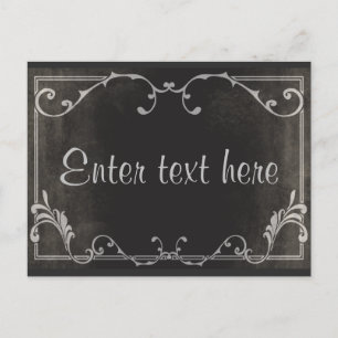 Den tysta filmen skrivar kortvykortet vykort