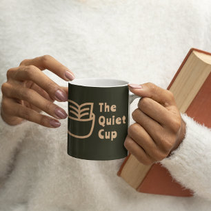 Den tysta Kopp-offerten l Mörk grönt Branded Mugg