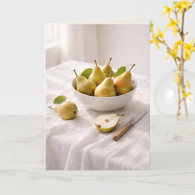 Den tysta skörden Stilleben Tom konstkort Kort (Gul blomma)