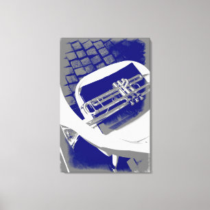 Den tysta trumpeten canvastryck