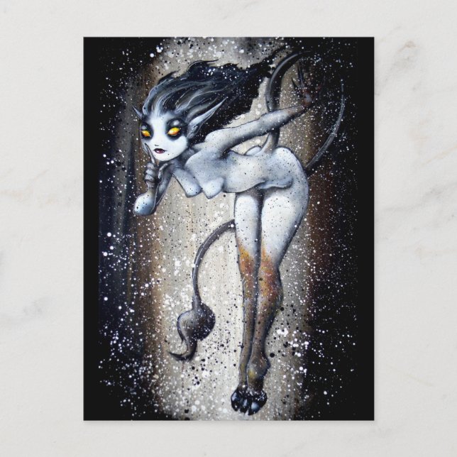 "Den tysta" Vykort (Framsida)