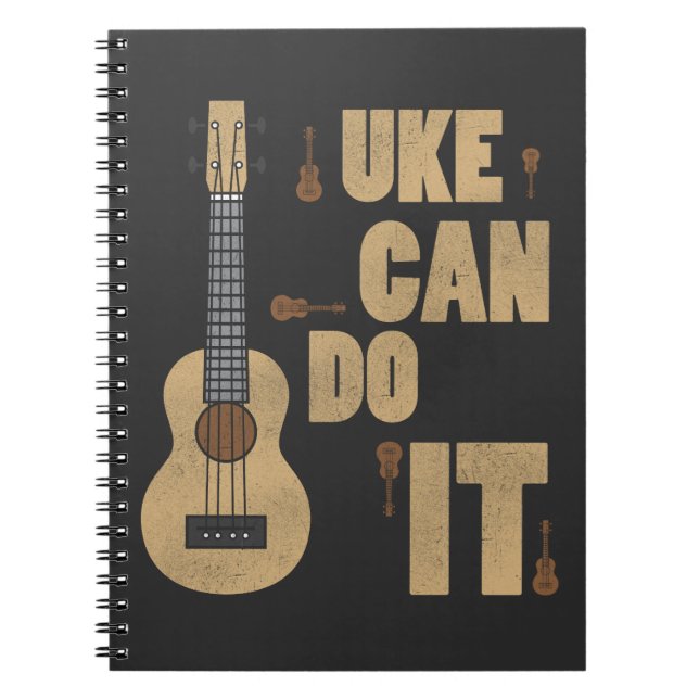 Den Ukelele vitsen Uke kan göra det den roliga Anteckningsbok (Framsidan)
