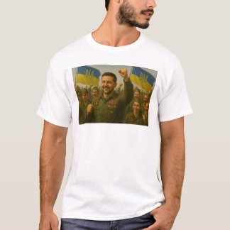 Den ukrainska ledaren Inspires militära Unity T Shirt