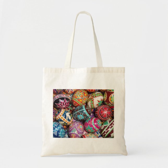 Den ukrainska påskägget hänger lös tygkasse (Framsidan)