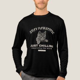 Den Ultimata Avslappningen: Kattillustration T Shirt
