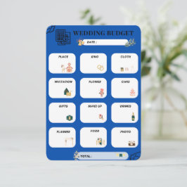 💍 📝 den ultimata Bröllop-budgetplanen OSA Kort
