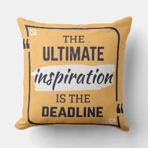 Den ultimata inspirationen är tidsplanen kudde