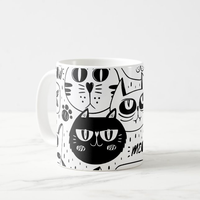 Den ultimata kattälskaren - Mysig katt-djur  Kaffemugg (Framsida vänster)
