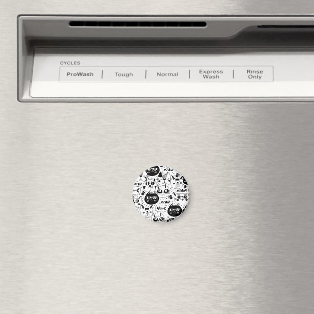 Den ultimata kattälskaren - Mysig katt-djur  Magnet (In Situ (Dishwasher))