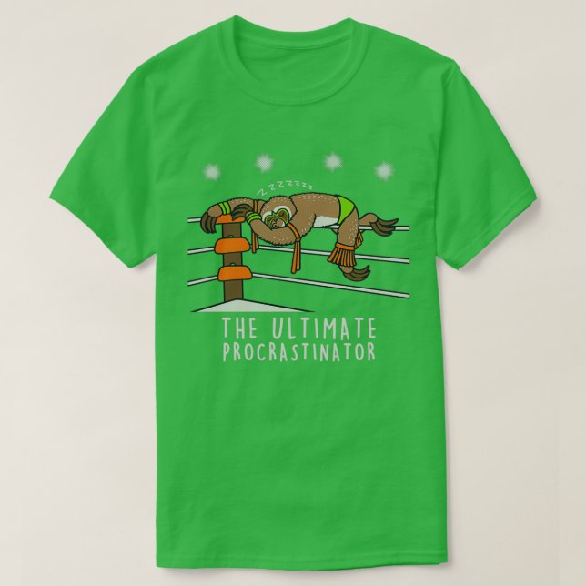 Den ultimata procrastinatorn t shirt (Design framsida)