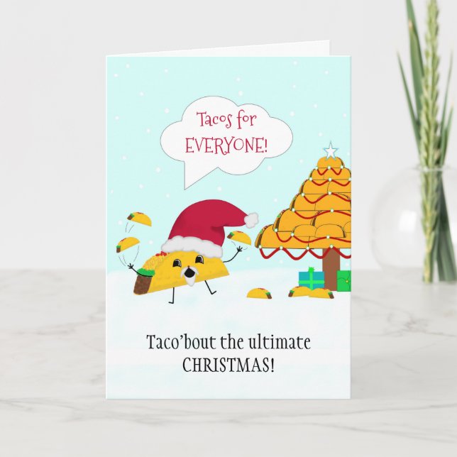 Den ultimata taco-juldkortet kort (Framsida)