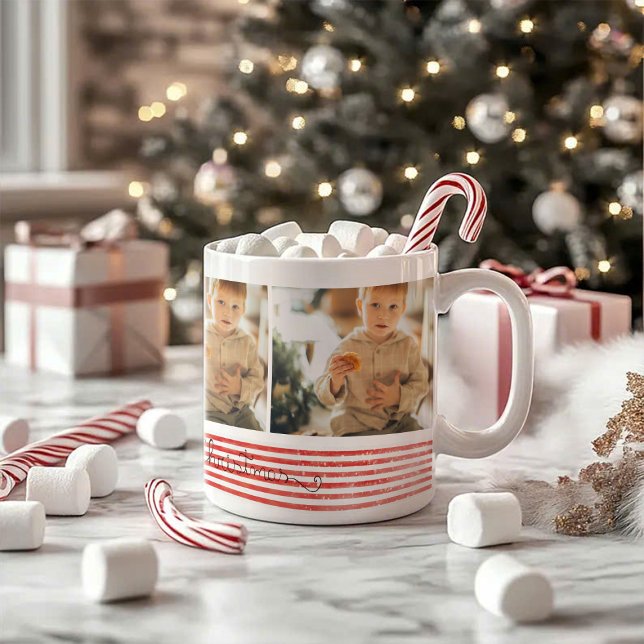 Den ultimate Chrismas Cheer Stripe Coffee Mugg (Skapare uppladdad)