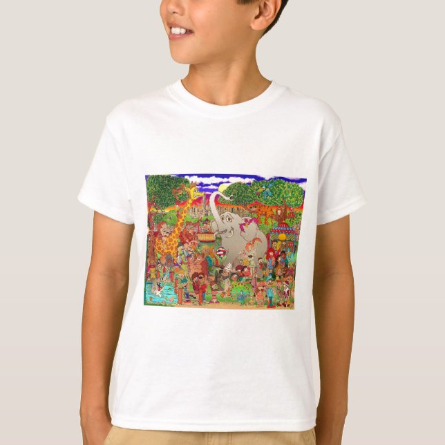 Den Uncaged Bronx zooen Tee Shirt (Framsida)