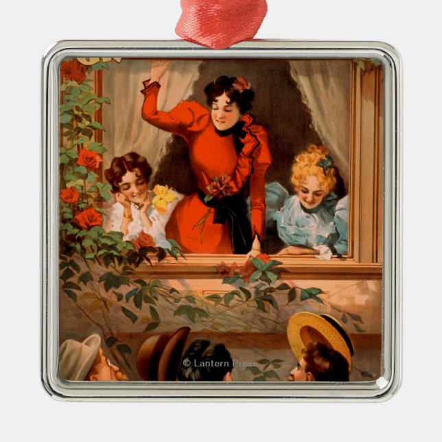 Den underbara affischen för Theatre för Gotham Julgransprydnad Metall (Framsidan)