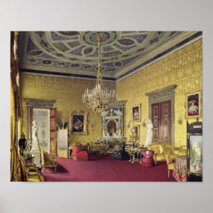 Den Underbara Agate Hall i Catherine Palace Poster