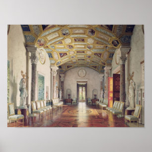 Den underbara agaten Hall i den Catherine slotten Poster