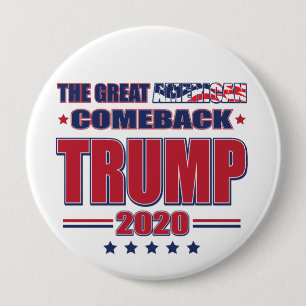 Den Underbara amerikanska komeback Trump 2020 Knapp