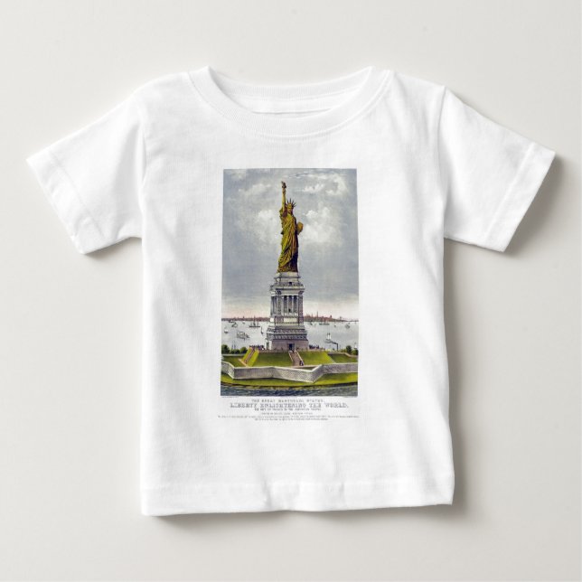 Den underbara Bartholdi frihetsgudinnan Currie T Shirt (Framsida)