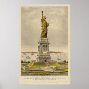 Den underbara Bartholdi frihetsgudinnan Poster