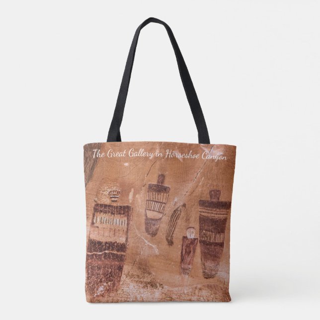 Den Underbara bilden av Horseshoe Canyon Utah Tygkasse (Baksida)