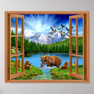 Den underbara björnvildmarken fejkar poster