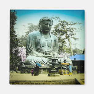 Den underbara Daibutsuen på Kamakura vintage Magnet