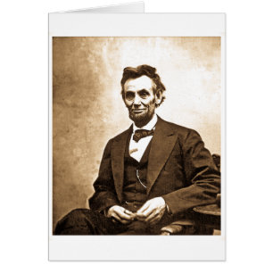 Den underbara emancipatoren - Abe Lincoln (1865) Hälsningskort