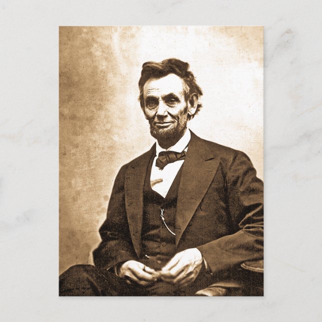 Den Underbara emchcipatorn - Abe Lincoln (1865) Vykort (Framsida)