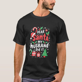 Den underbara familjen Kära Santa My Make gjorde d T Shirt
