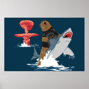 Den underbara flykten - björnhajkavalleri poster