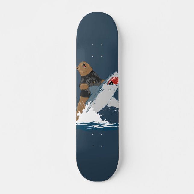 Den underbara flykten - björnhajkavalleri skateboard bräda 21,5 cm (Framsida)