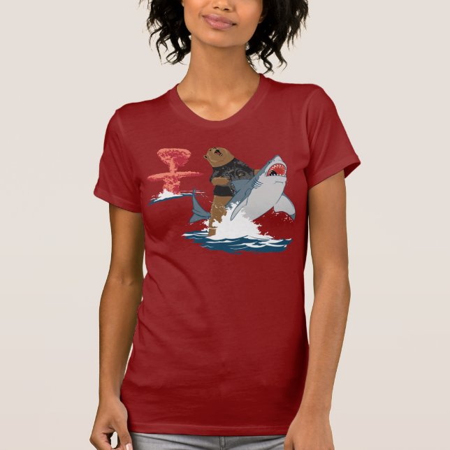 Den underbara flykten - björnhajkavalleri tee shirt (Framsida)