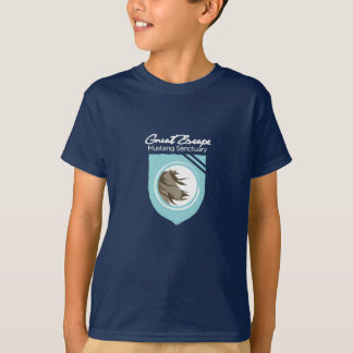 Den underbara flyktMustangfristaden lurar tshirten Tee Shirt