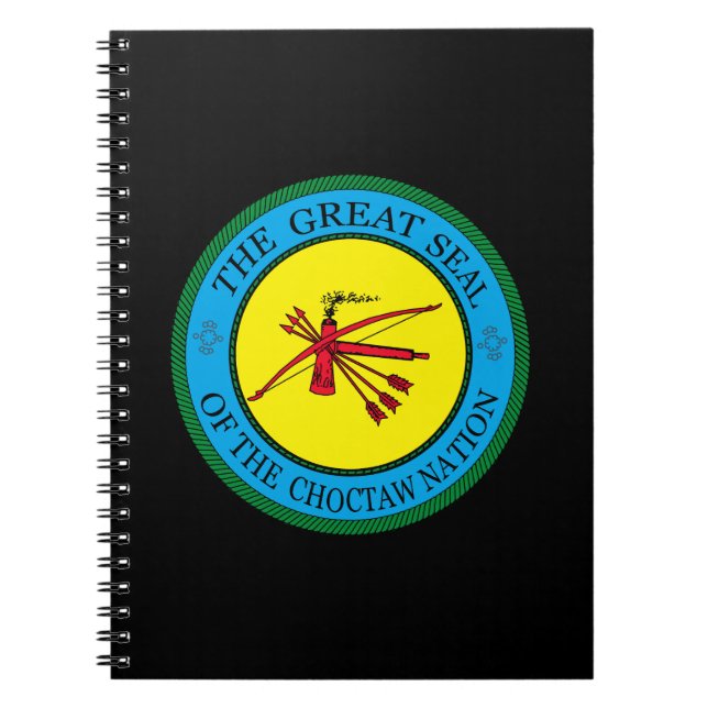 Den Underbara förseglingen till Choctaw Nation of  Anteckningsbok (Framsidan)