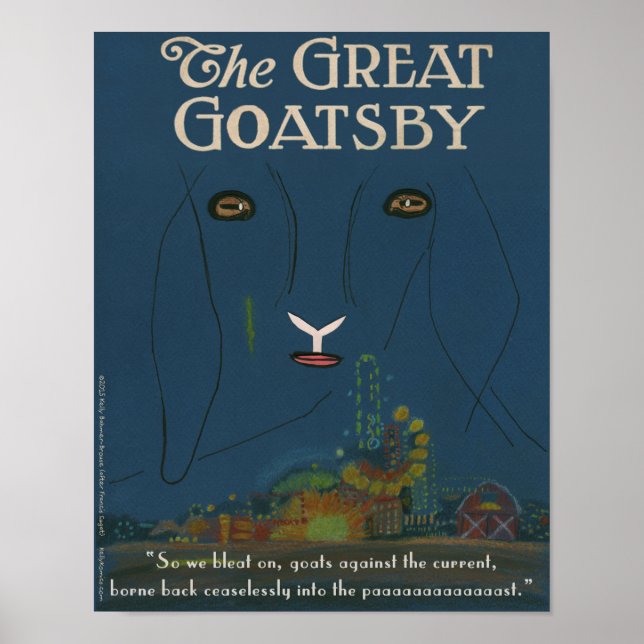 Den Underbara Goatsby poster (11 x 14 tum) (Framsidan)