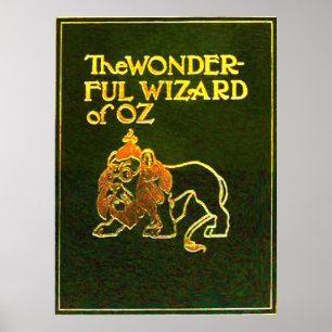 Den underbara guiden för Oz fegt Lejona Poster