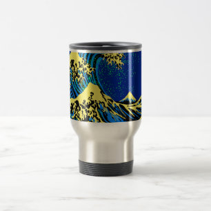 Den Underbara Hokusai-vågen i pop Art Stil-accent Resemugg