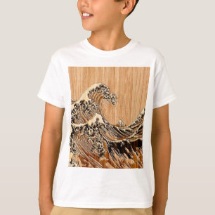Den underbara Hokusaien vinkar den Wood Tee