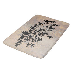 Den underbara jaktPetroglyphpanelen Badrumsmatta
