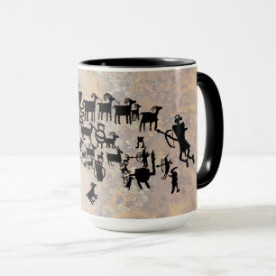 Den underbara jaktPetroglyphpanelen Mugg