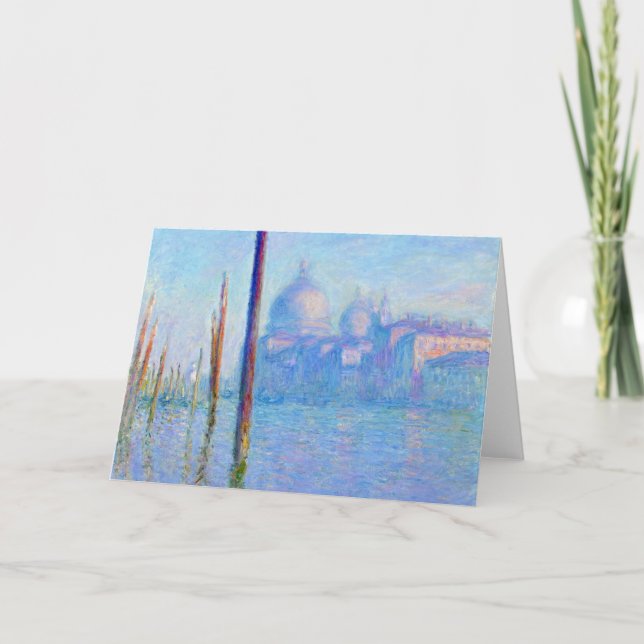 Den underbara kanalen, Venedig - Claude Monet Kort (Framsida)