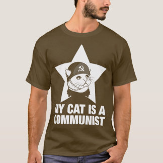 Den underbara kattgåvan mitt katt är kommunist t shirt