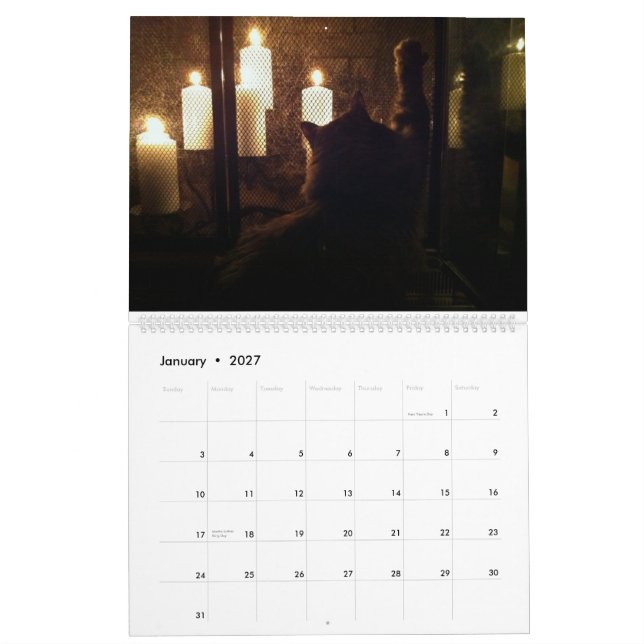Den Underbara kattmenyn Kalender (Jan 2027)