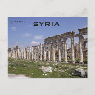 Den Underbara kolonnad i Apamea Syrien Vykort